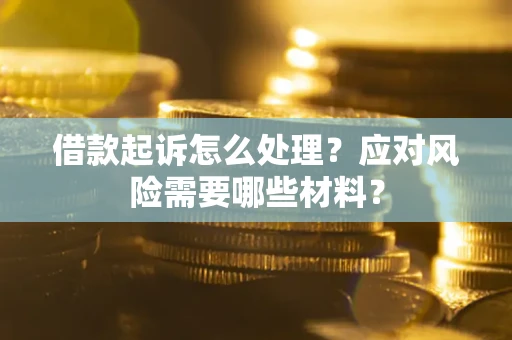 武汉借款起诉怎么处理？应对风险需要哪些材料？