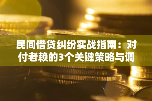 武汉民间借贷纠纷实战指南：对付老赖的3个关键策略与调解盲区解析