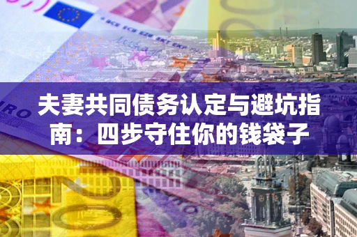 武汉夫妻共同债务认定与避坑指南：四步守住你的钱袋子