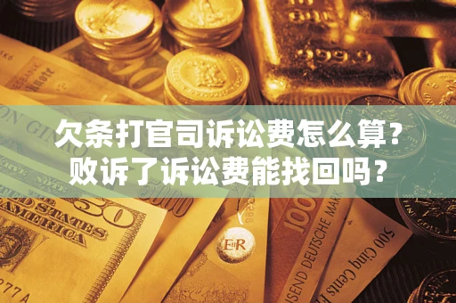 武汉欠条打官司诉讼费怎么算？败诉了诉讼费能找回吗？